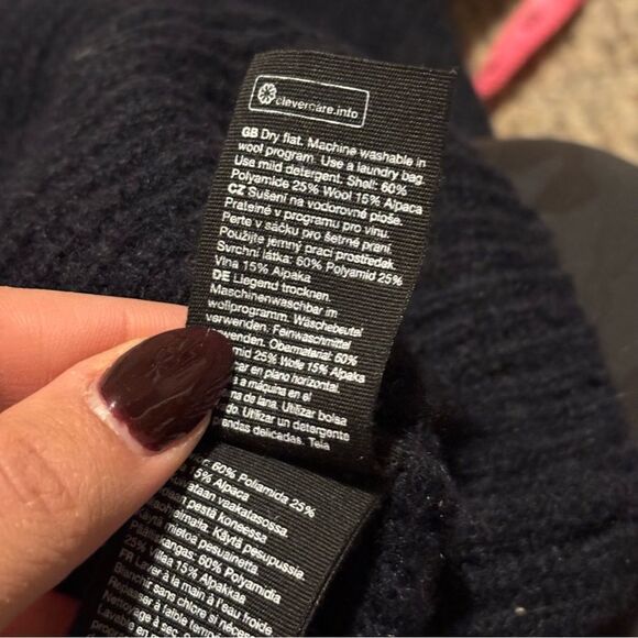 & Other Stories Wool Alpaca Blend Turtleneck Sweater- Size Large - Picture 7 of 10